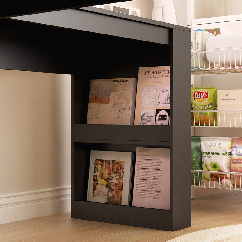 L Shaped Desk With Charger,Computer Desk With Drawers,Bookshelf & Hutch,Modern Corner Desk,Home Office Desk,L-Shaped Study Table Writing Desk,Corner Gaming Computer Desk With Storage