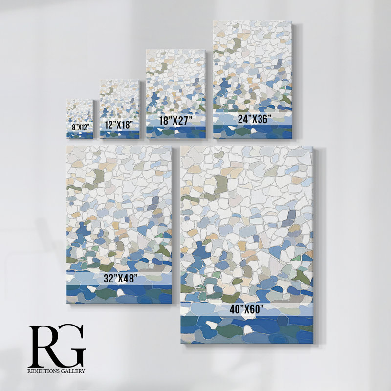 Abstract LV Gallery Wrapped Canvas - Ready To Hang, 60" H x 40" W