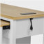 Îlot de cuisine de 47 po avec îlot de cuisine en placage de bois d'hévéa, avec tablettes de rangement internes, prises de courant, îlot de cuisine avec 2 tiroirs et 2 armoires, blanc-1011867921