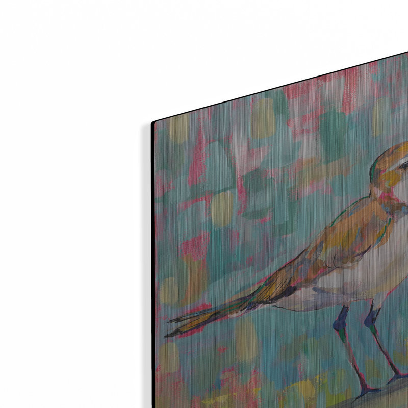 «Coastal Plover III» par Jeanette Vertentes, H 12 po x l 12 po