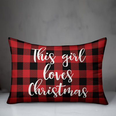 Plaid Throw Pillow