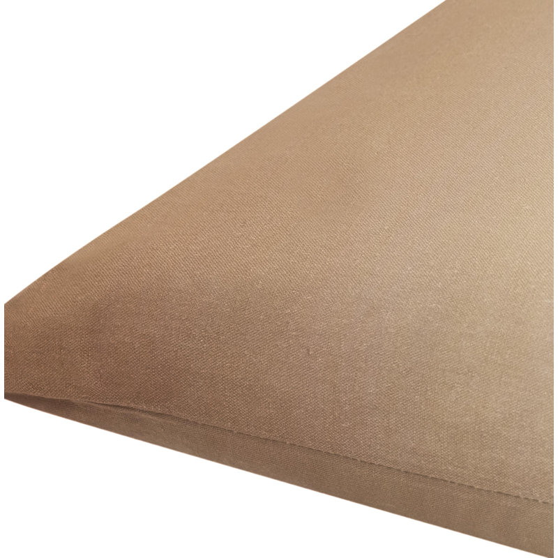 Housse et insert de coussin carré en mélange de lin Deadra, 20 po x 20 po, Housse de coussin seulement - sans coussin