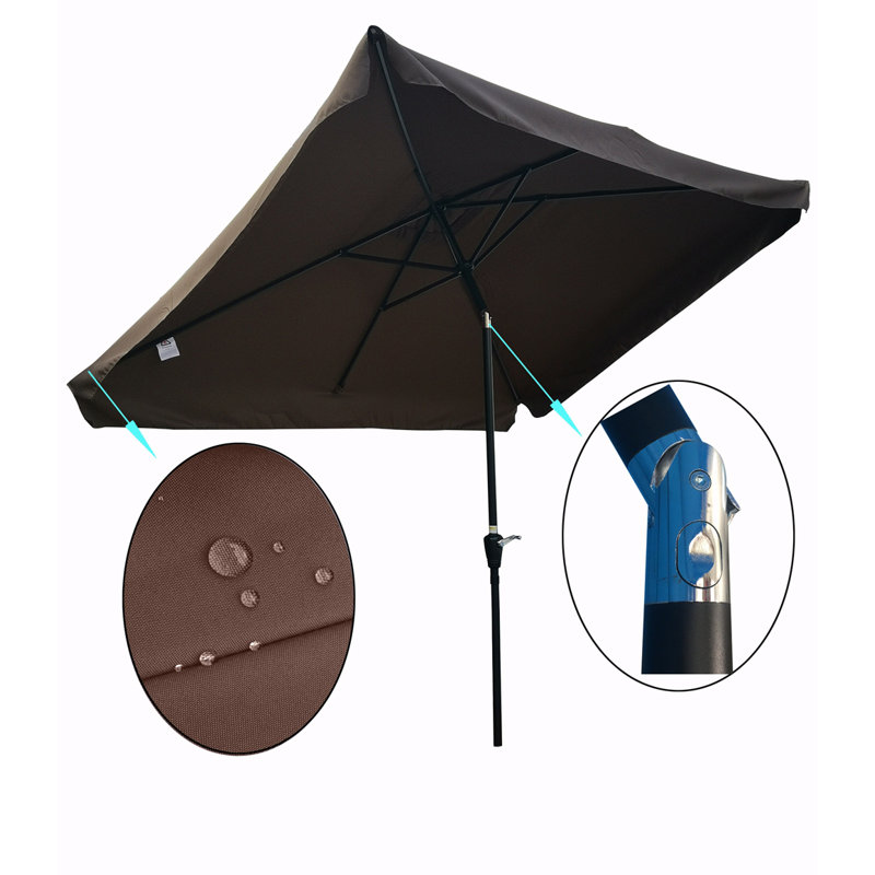 Contrepoids de parasol de balcon 120 po Sibeal inclus, Chocolat