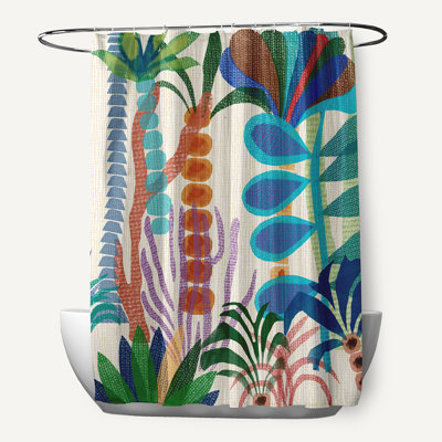 Braylen Floral Shower Curtain