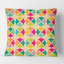 Coussin décoratif abstrait à motif géométrique abstrait III - Mid-Century-492798095