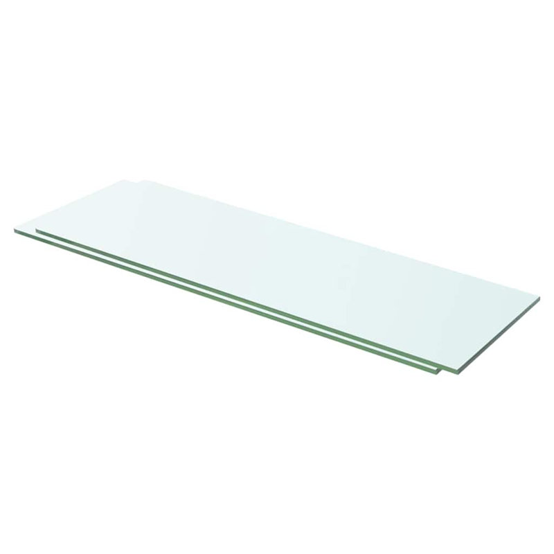 Wall Shelf Floating Shelf Display Shelf Wall Mounted Tempered Glass, 0.31" H x 23.6" W x 5.9" D