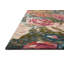 Tapis floral rouge / beige en laine crocheté à la main Ocasio-770994734