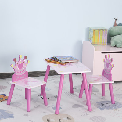 Ensemble de table rectangulaire et de chaises pour enfants 3 pièces Dena