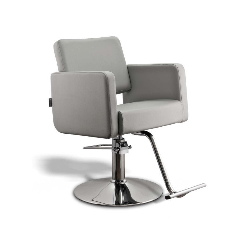 Hantz Faux Leather Salon Styling Chair, Gray