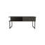 Table basse à plateau relevable en métal gris et onyx 41 po Gracie Mills