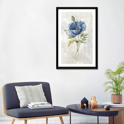 «Blue Linen Poppy» par Carol Robinson - reproduction d'art