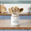 Porte-ustensiles de cuisine en céramique pour comptoir de cuisine, organisateur de spatule pour comptoir-1346017215