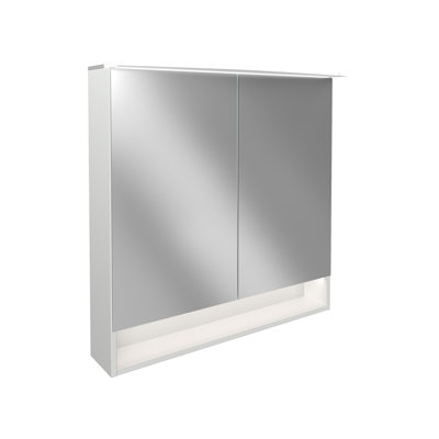 Surface Mirrored Bathroom Cabinets with Mirror and 2 Adjustable Shelves