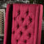 Paire de chaises à oreilles sophistiquées - rouge, bois de bouleau, capitonnage à boutons, l 26,63 po x H 42,41 po x l 21,16 po-1845272580
