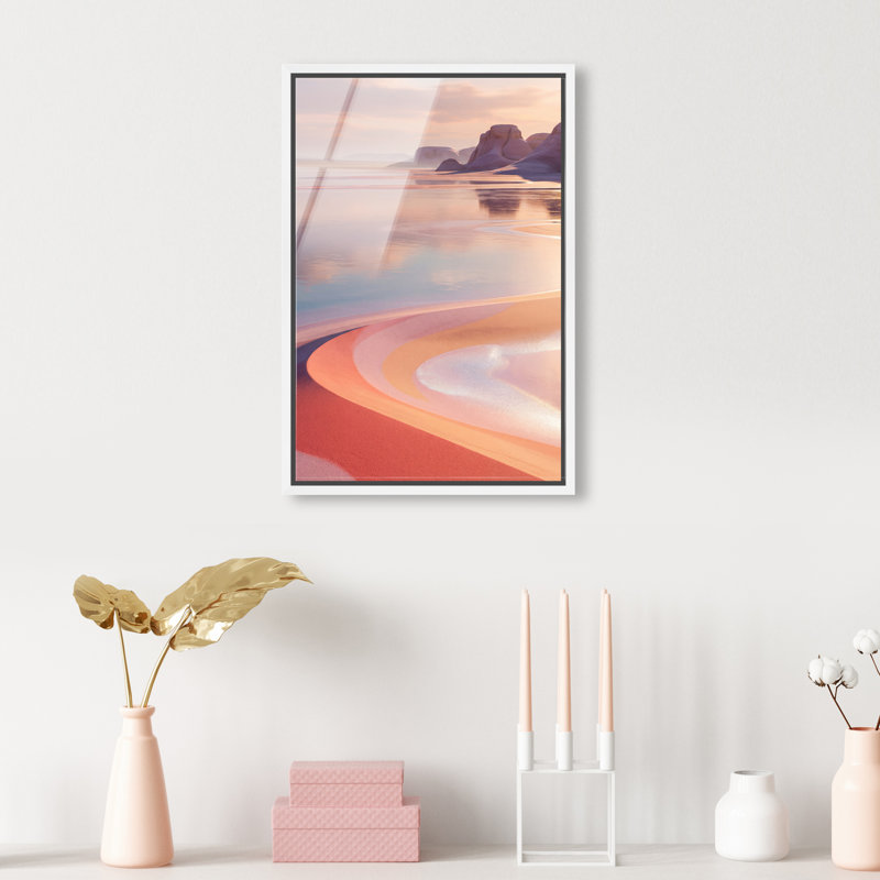 Coastal Dream Print by Oliver Gal, 11"H x 16"W, White Floater Frame
