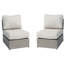 Chaise longue d'extérieur avec 2 coussins Modern