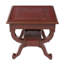 Table de bout en cuir et cuir Mohena Modesto Fern Garland