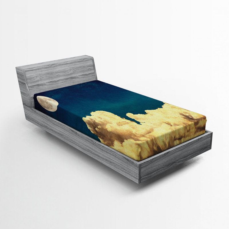 Drap-housse en microfibre Night Sky, Drap-housse de taille simple