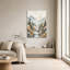 «Misty Mountain Waterfall in Autumn Forest», art mural sur toile-134030421