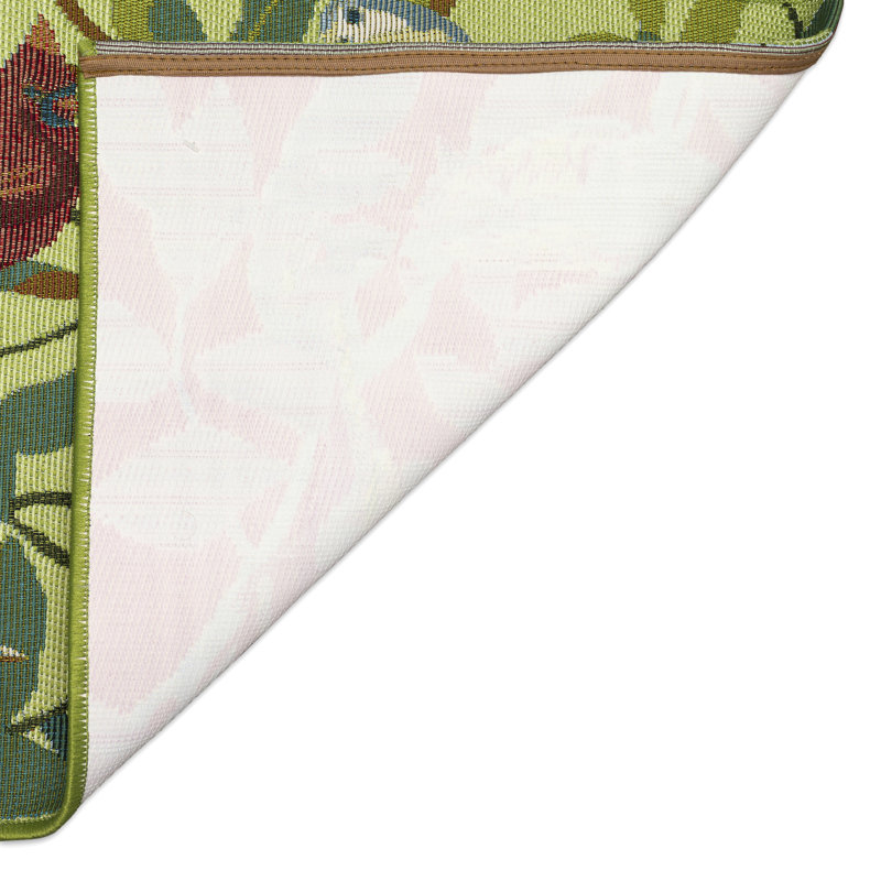 Andreane Birds of a Feather Indoor/Outdoor Kitchen Mat, Rectangle 2'5" x 3'11"
