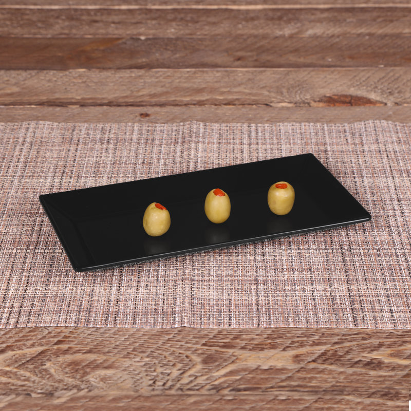 Elite Global Solutions Melamine Tray, Black