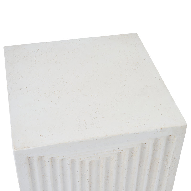 Table d'appoint d'extérieur à texture géométrique CGO Cayson