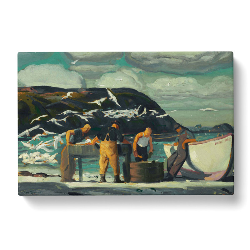 Cleaning Fish by George Bellows - Wrapped Canvas, 35cm H x 50cm W x 3cm D
