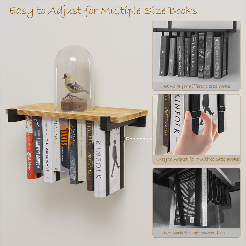 2 Piece Floating Bookshelf Set
