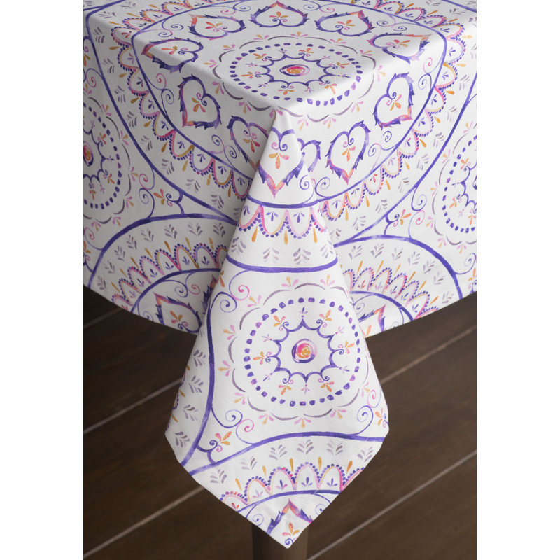 100% Cotton Square Tablecloth, 60" L x 60" W