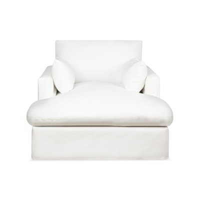Luna Slipcovered Chaise