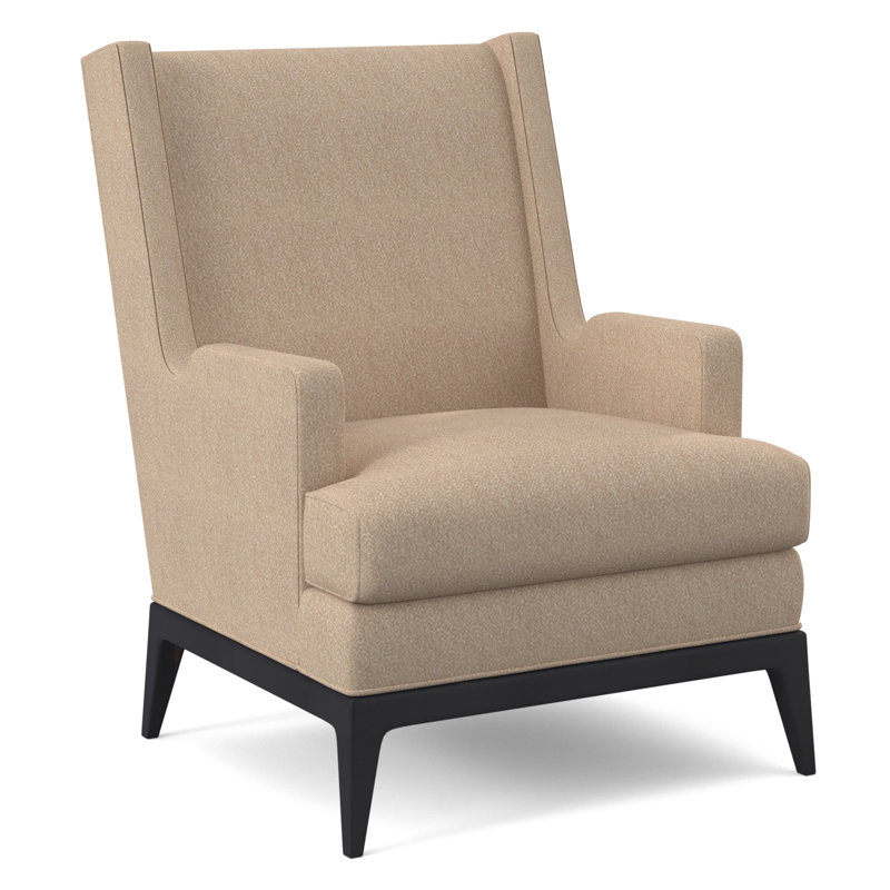 Fauteuil à oreilles de 29 po de large Cooper, Blé Maya, Ébène vintage