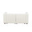 White Microfiber 2-Piece Living Room Sofa Set