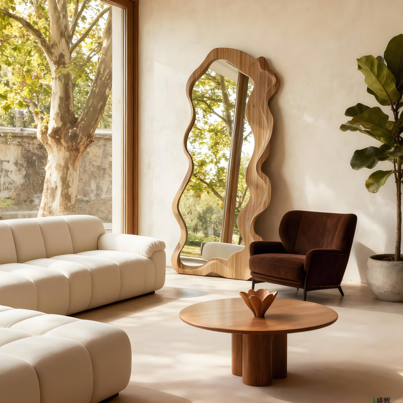 Miroir pleine grandeur rétro rétro, H 62,99 po x l 23,62 po x P 1,18 po