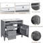 36" Freestanding Single Bathroom Vanity With Ceramic Top, Assembly Required-1686596338