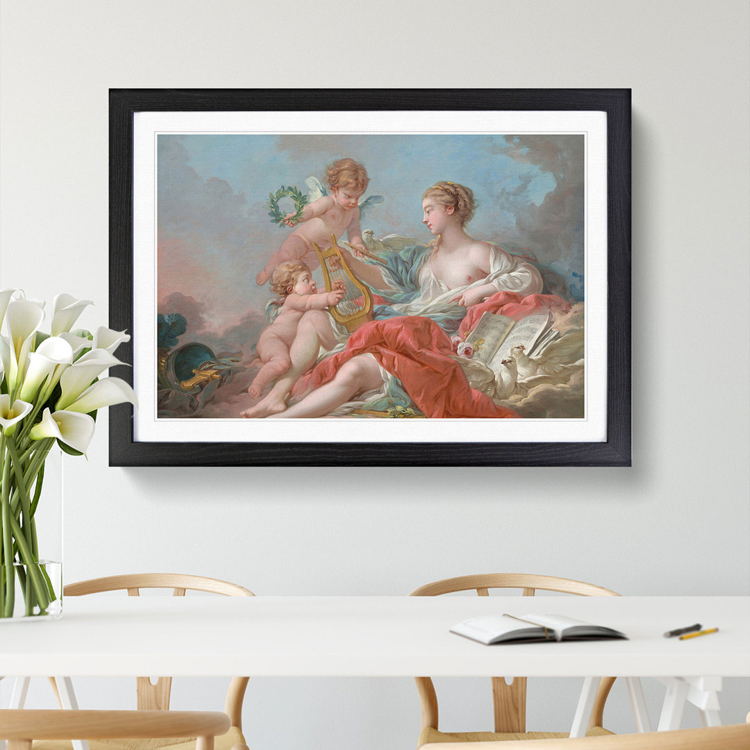 Allegory of Music by Francois Boucher - Picture Frame Painting
