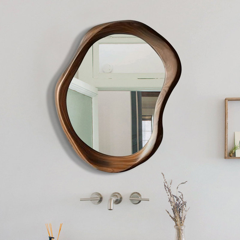 Miroir mural en bois aggloméré Free Form, 31.50"×25.59"×1.97"