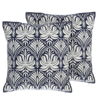 Segolene Damask Square Throw Cushion