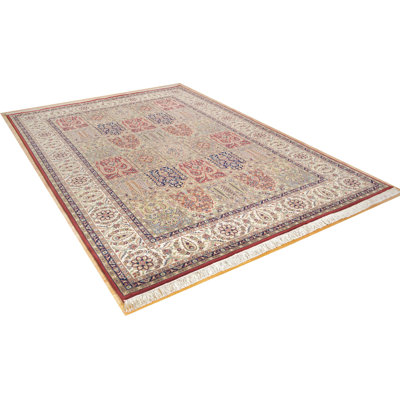 Pip Hand Woven Wool Beige/Red Indoor Rug