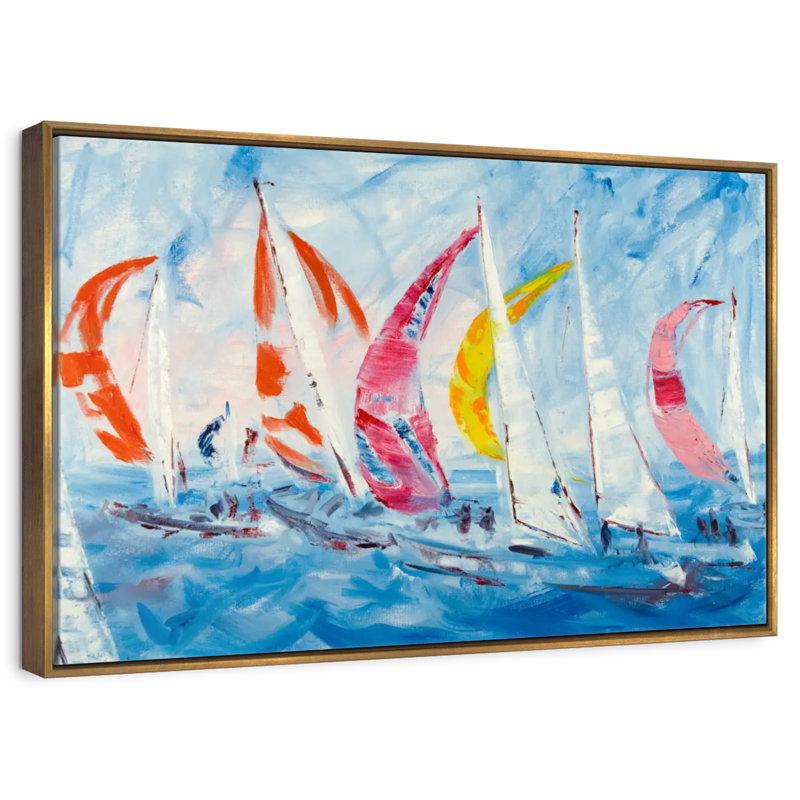 Voile, 40 po x 27 po, Cadre flottant doré