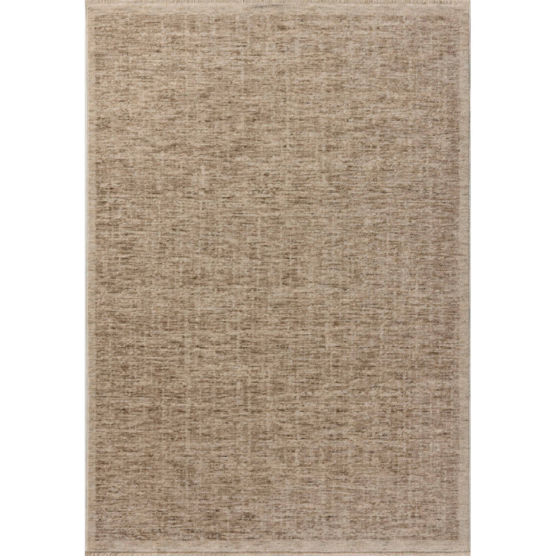 17 Stories Bethalto Taupe / Bone Area Rug, Rectangle 7'10" x 10'2"