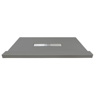 Transolid Trimslate 48-in Shower Base with Adjustable Single Threshold and Center Drain