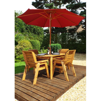 Feldman 4 Seater Dining Set with Cushions