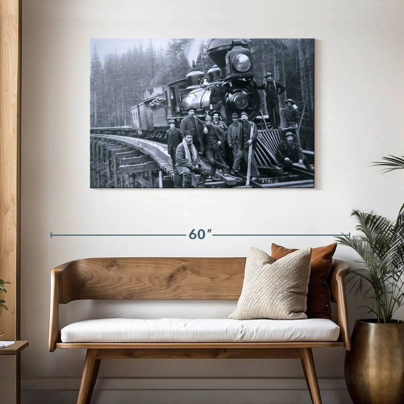 Lilie Railroad Construction Crew 1886, H 30 po x l 45 po
