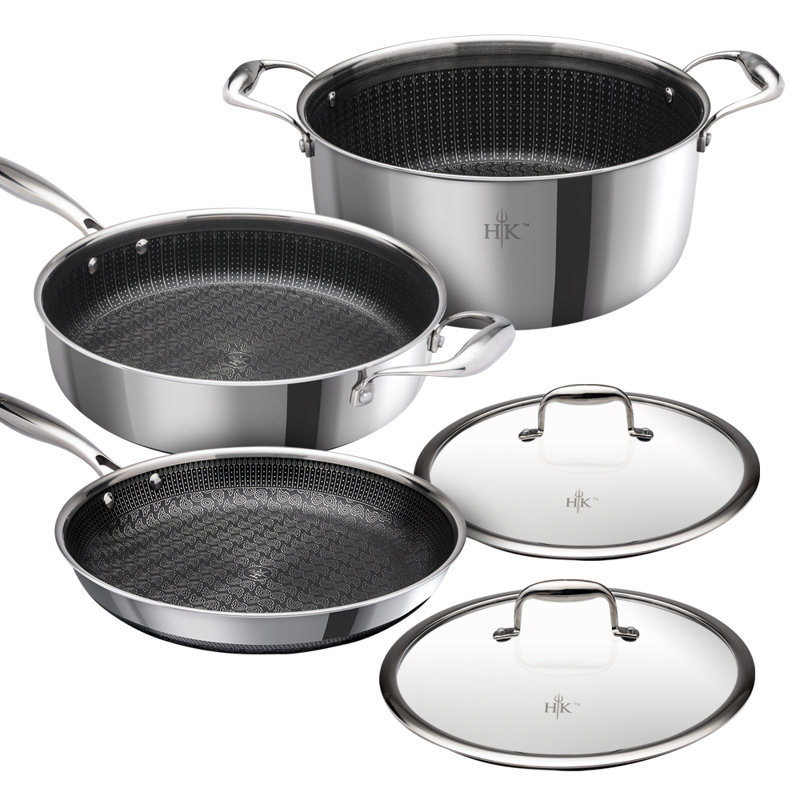 Hell's Kitchen Hybrid 5-Piece Cookware Set