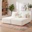 Canapé modulaire modulaire en velours côtelé avec assise profonde, porte-gobelets et poches de rangement latérales, sans assemblage-832825587