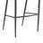 Gassville Modern Counter or Bar Height Barstool with Arms and Open Low Back in Iron Frame and Faux Leather-1731170396-1731170392