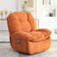 Fauteuil inclinable pivotant zéro gravité avec massage et chaleur - Ensemble de 2 chaises berçantes pivotantes surdimensionnées pour adultes (ensemble de 2)-1472318494