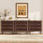 Buffet de cuisine avec rangement, 240 cm de large, couleur noyer-1116238738