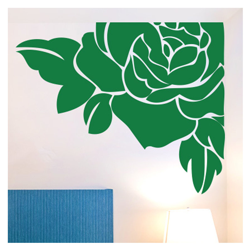Plants & Flowers Non-Wall Damaging Wall Decal, Large, Green