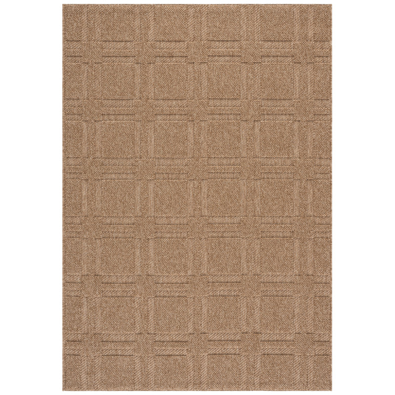 Texture Faux Sisal Performance Geometric Indoor Rug, 2'-7" x 5'-0" Rectangle